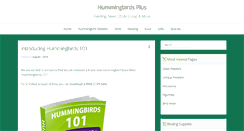 Desktop Screenshot of hummingbirdsplus.org